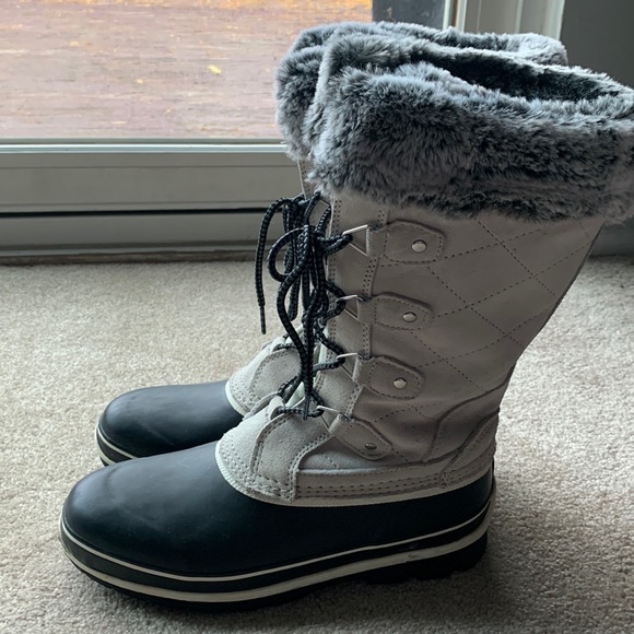 Khombu Womens Fur-Lines Boots - Picture 1 of 5
